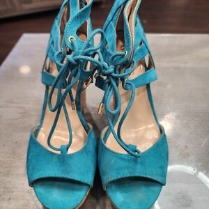 Guess Turquoise Strappy Women's Heels